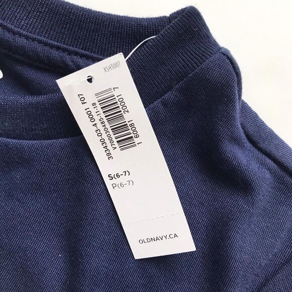 Old Navy NWT sports shirt/shorts pyjamas set S(6/7Y) - Picture 4 of 5